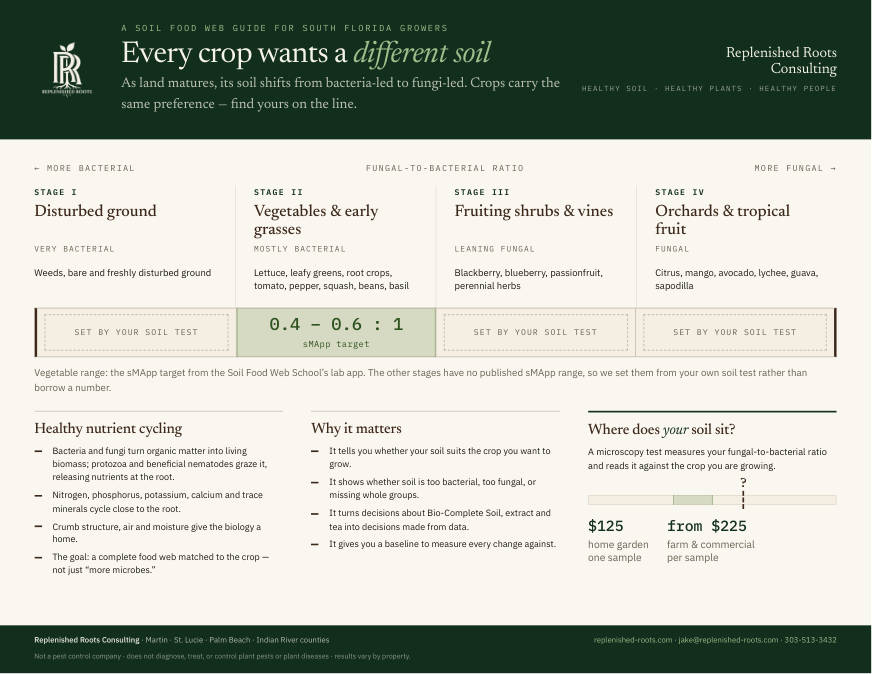 The Crop Succession Guide, one landscape page